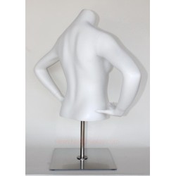 46 in H Female Torso mannequin with Bent Arms and Base FT7-WM