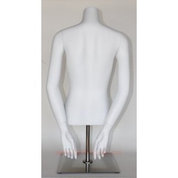 46 in H Female Torso mannequin with Arms and Base FT6-WM