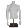 46 in H Male Torso mannequin with Arms and Metal Base MT66-WM