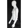 4 ft H Egg Head Male Torso mannequin with Arms Metal Base MT66E-WM