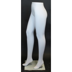 46 in H Matte White Female Leg Form mannequin ST001-WT