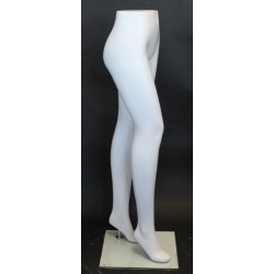 46 in H Matte White Female Leg Form mannequin ST001-WT