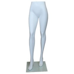 46 in H Matte White Female Leg Form mannequin ST001-WT