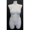 Size 16/18 PLUS SIZE White Female 3Q Dress form mannequin BF16-WM