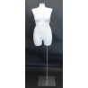 Size 16/18 PLUS SIZE White Female 3Q Dress form mannequin BF16-WM