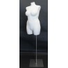 Size 16/18 PLUS SIZE White Female 3Q Dress form mannequin BF16-WM