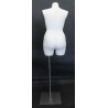 Size 16/18 PLUS SIZE White Female 3Q Dress form mannequin BF16-WM