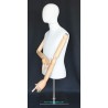 Male Half Body mannequin with wooden Arms Metal Base BFMH-1SM