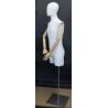 Male 3Q Body mannequin with wooden Arms Floor Metal Base BFMH-2WM