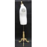 Size M White Male Dress form mannequin wooden tripod base MDF61W-FR