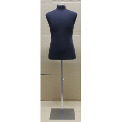 Size M Black Male Dress form mannequin Metal Neck Base-MDF61-BM