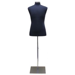 Size M Black Male Dress form mannequin Metal Neck Base-MDF61-BM