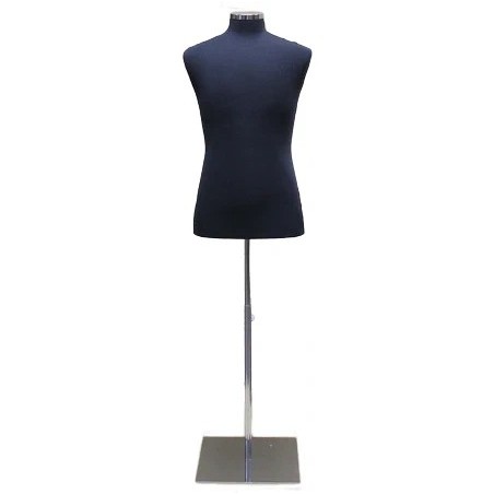 Size M Black Male Dress form mannequin Metal Neck Base-MDF61-BM