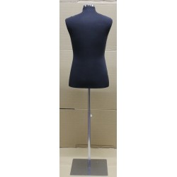 Size M Black Male Dress form mannequin Metal Neck Base-MDF61-BM