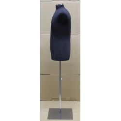 Size M Black Male Dress form mannequin Metal Neck Base-MDF61-BM