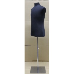 Size M Black Male Dress form mannequin Metal Neck Base-MDF61-BM