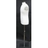 Size M White Male Dress form mannequin Metal Neck Base MDF61-WM