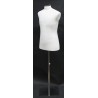 Size M White Male Dress form mannequin Metal Neck Base MDF61-WM