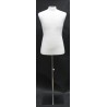 Size M White Male Dress form mannequin Metal Neck Base MDF61-WM