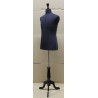 Size M Black Male Dress form mannequin Black tripod base MDF61B-BK