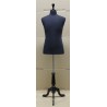 Size M Black Male Dress form mannequin Black tripod base MDF61B-BK