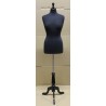 Size 8/10 Black Female Dress form mannequin Black tripod base B68B-BK