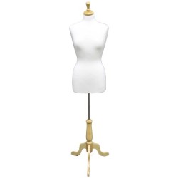 Size 8/10 Quality Female Dress form mannequin with tripod base B68W-FR