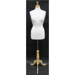 Size 8/10 Quality Female Dress form mannequin with tripod base B68W-FR