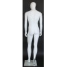 6 ft 2 in Egg head Male Mannequin Matte white -SFM61E-WT