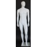 6 ft 2 in Egg head Male Mannequin Matte white -SFM61E-WT