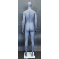 Matte Grey Athletic Egg Head Female Mannequin -SFW51E-Grey