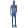 Matte Grey Athletic Egg Head Female Mannequin -SFW51E-Grey