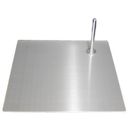 Satin Chrome finished Mannequin Metal base with foot rod