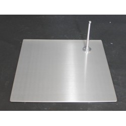 Satin Chrome finished Mannequin Metal base with foot rod