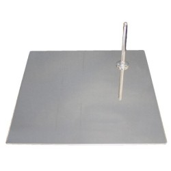 Chrome finished Mannequin Metal base with foot rod