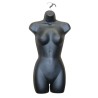 Black Plastic injected mannequin body form with hook PLXS-67B