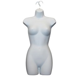 Plastic injected mannequin body form with hook PLXS-67W