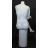 Headless Crosse Leg Sitting Female Mannequin Matte White STW049-WT