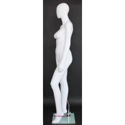 USED Contemporary Style Egg Head Female Mannequin -SFW41E-WT