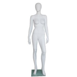 USED Contemporary Style Egg Head Female Mannequin -SFW41E-WT