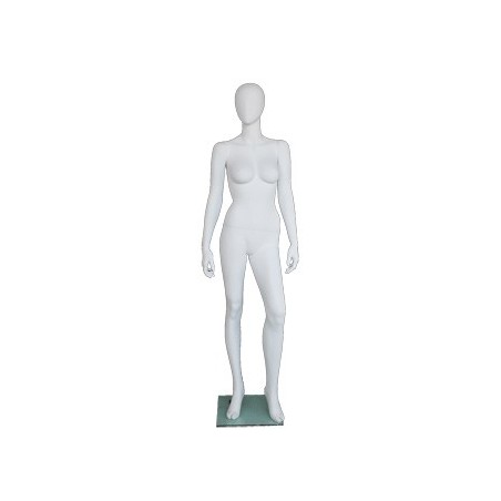 USED Contemporary Style Egg Head Female Mannequin -SFW41E-WT