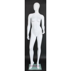 USED contemporary Style Egg Head Female Mannequin -SFW43E-WT