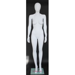 USED contemporary Style Egg Head Female Mannequin -SFW45E-WT