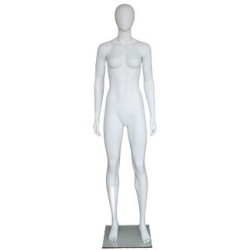 USED contemporary Style Egg Head Athletic Female Mannequin -SFW51E-WT