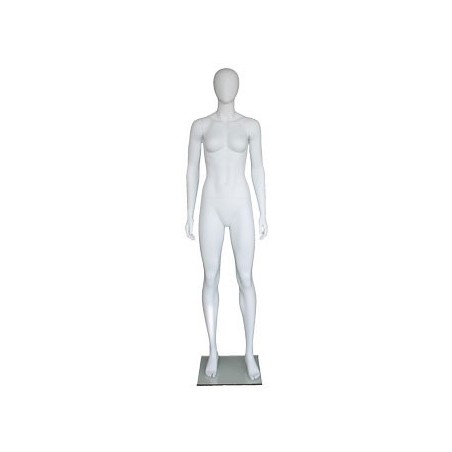 USED contemporary Style Egg Head Athletic Female Mannequin -SFW51E-WT