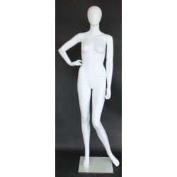 USED contemporary Style Egg Head Female Mannequin -SFW48E-WT