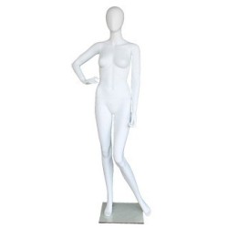 USED contemporary Style Egg Head Female Mannequin -SFW48E-WT