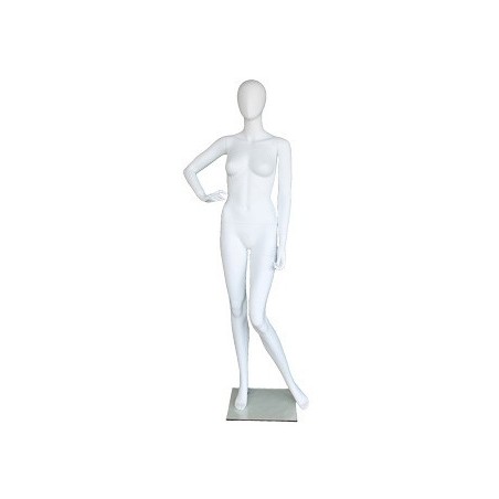 USED contemporary Style Egg Head Female Mannequin -SFW48E-WT