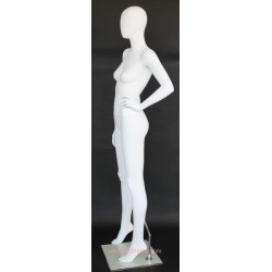 used contemporary Style Egg Head Female Mannequin -SFW53E-WT