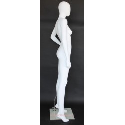 used contemporary Style Egg Head Female Mannequin -SFW53E-WT